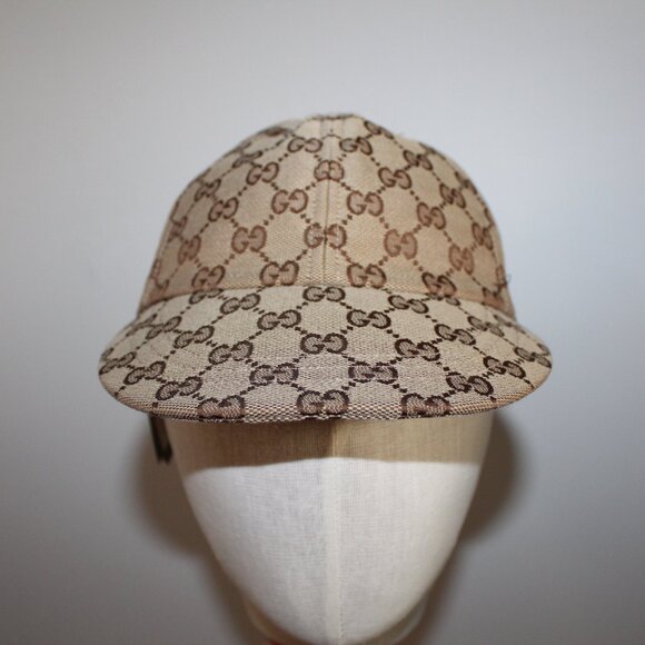 NWT GUCCI GG Monogram Supreme Soft Baseball Hat Cap 25 M 58 cm 751400 - Picture 5 of 10